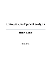 Business development analysis
