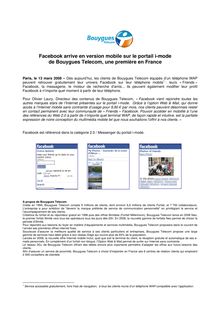 Facebook arrive en version mobile sur le portail i-mode de ...