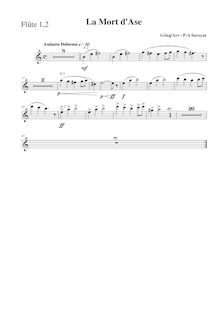 Partition flûte 1/2, Peer Gynt  No.1, Op.46, Grieg, Edvard