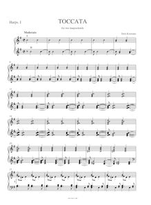 Partition clavecin 1, Toccata, Koomans, Dick