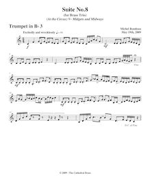 Partition trompette 3 (B♭),  No.8  At pour Circus , Rondeau, Michel par Michel Rondeau