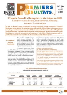 L’Enquête Annuelle d’Entreprise en Martinique en 2006