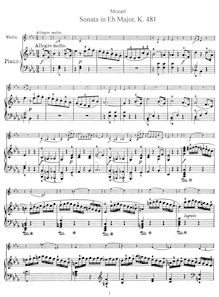 Partition complète et , partie, violon Sonata, Violin Sonata No.33