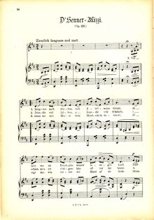 Partition complète (haut), D´Senner-Mizzi, Op.23, Koschat, Thomas