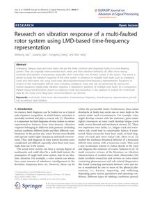 Research on vibration response of a multi-faulted rotor system using LMD-based time-frequency representation