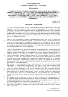 Adjoint administratif 2005 francais interne