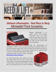 Aftermarket Truck Accessories
