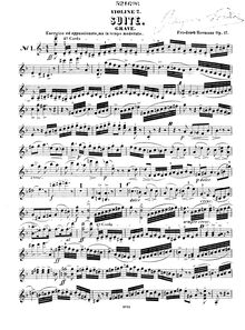 Partition violon 2, Suite für 3 violinen, Op.17, D minor, Hermann, Friedrich