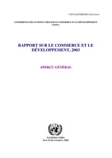 French - UNCTAD/TDR/2003 (Overview)