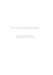 GNU/Linux Semantic Storage System