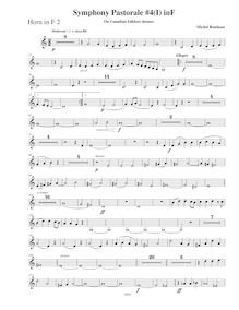 Partition cor 2 (F), Symphony No.4  Pastorale , Symphony on Canadian Folk Themes