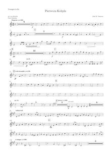 Partition trompette (B♭), Pierwsza kolęda, Carol of Christmas, Zabielski, Piotr