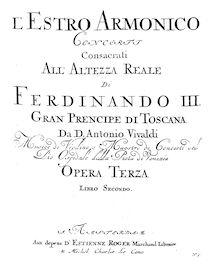Partition violoncelles I (concertato e ripieno), Concerto pour 2 violons et violoncelle en D minor, RV 565