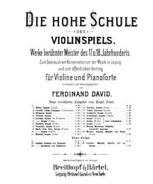 Partition de violon, Sarabande, Leclair, Jean-Marie