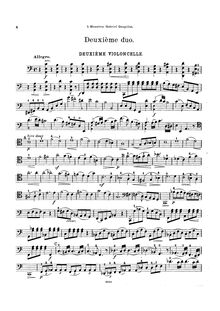 Partition violoncelle 2, 6 Grand Duos pour 2 violoncelles, Op.9 par Cornélis Liégeois