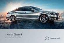 Tarif de la Nouvelle Classe S de Mercedes - 03/02/2014