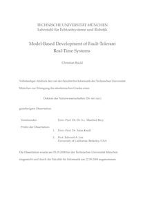 Model-based development of fault-tolerant real-time systems [Elektronische Ressource] / Christian Buckl