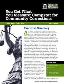 You Get What You Measure: Compstat for Community Corrections