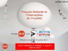 François Hollande et l intervention du 14 juillet