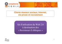Kit d'utilisation du Web 2.0 à destination des « Recruteurs E ...