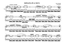 Partition , Sonata en A major, 11 orgue sonates, Majer, Beno par Beno Majer