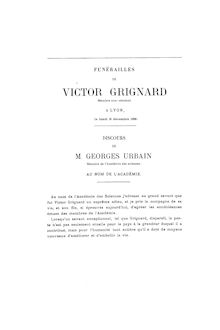 Victor GRIGNARD mai décembre par Georges Urbain