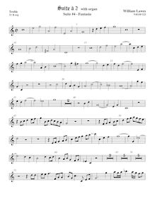 Partition viole de gambe aigue,  No. 4 pour two violes de gambe et orgue