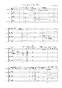 String Quartet No. 03 in D major Opus 18