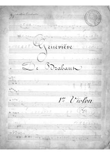 Partition violons I (desk 1), Geneviève de Brabant, Offenbach, Jacques
