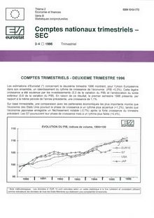 Comptes nationaux trimestriels - SEC. Trimestriel - 3-4 1996