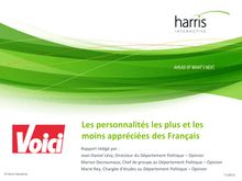 Harris Interactive : Les personnalités les plus et les moins appréciées des Français