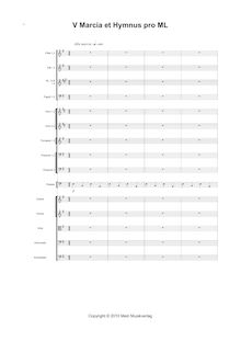 Partition , Marcia et Hymnus pro M L, Sinfonia Semplice, Sinfonia Semplice