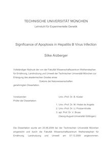 Significance of apoptosis in hepatitis B virus (HBV) infection [Elektronische Ressource] / Silke Arzberger