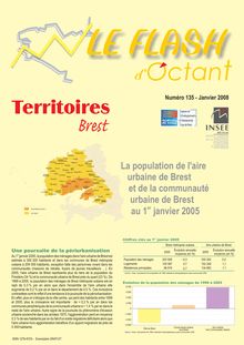La population de l aire urbaine de Brest et de la communauté urbaine de Brest au 1er janvier 2005 (Flash d Octant n° 135)