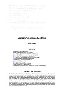 Jorrocks  Jaunts and Jollities