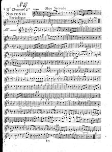 Partition hautbois 2, 2 Symphonies, Sinfonie à Grande Orchestre ; Sinfonies périodiques par Muzio Clementi