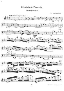Partition Solo violon, Orientalische Phantasie, Rauchenecker, Georg Wilhelm