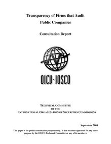 Transparency of Firms that Audit Public Companies