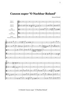 Partition Score pour cordes without clavecin, Ludi Musici I, Scheidt, Samuel