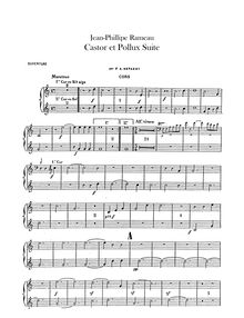 Partition cor 1 (E♭ alto)/2 (G), Castor et Pollux (), Rameau, Jean-Philippe