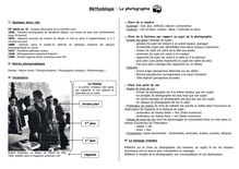 Brevet 2014 Fiche methodo Histoire arts photographie