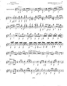 Partition complète, Fantaisie sur les Motifs du  Serment , Op.45