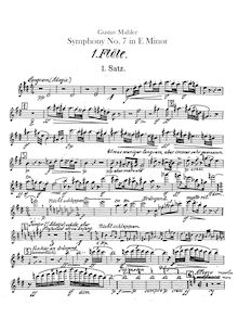 Partition flûte 1, 2, Symphony No.7, Mahler, Gustav