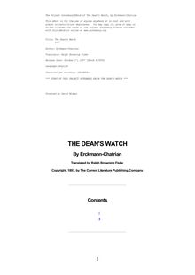 The Dean s Watch