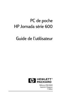 Notice Ordinateur de poche HP  Jornada 688