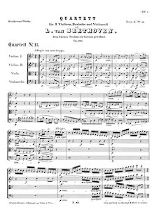 Partition complète, corde quatuor No.13, Op.130, B♭ major, Beethoven, Ludwig van par Ludwig van Beethoven