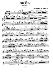 Partition flûte , partie, Die Jahreszeiten, Op.143, Terschak, Adolf