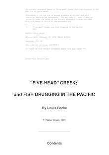 "Five-Head" Creek; and Fish Drugging In The Pacific - 1901