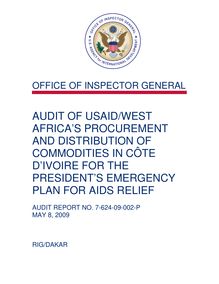 Audit of USAID West Africa’s Procurement and Distribution of Commodities in