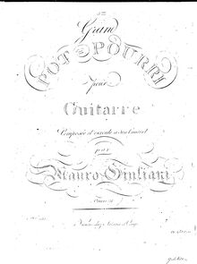 Partition complète, Grand Potpourri No.3, Op.31, Giuliani, Mauro